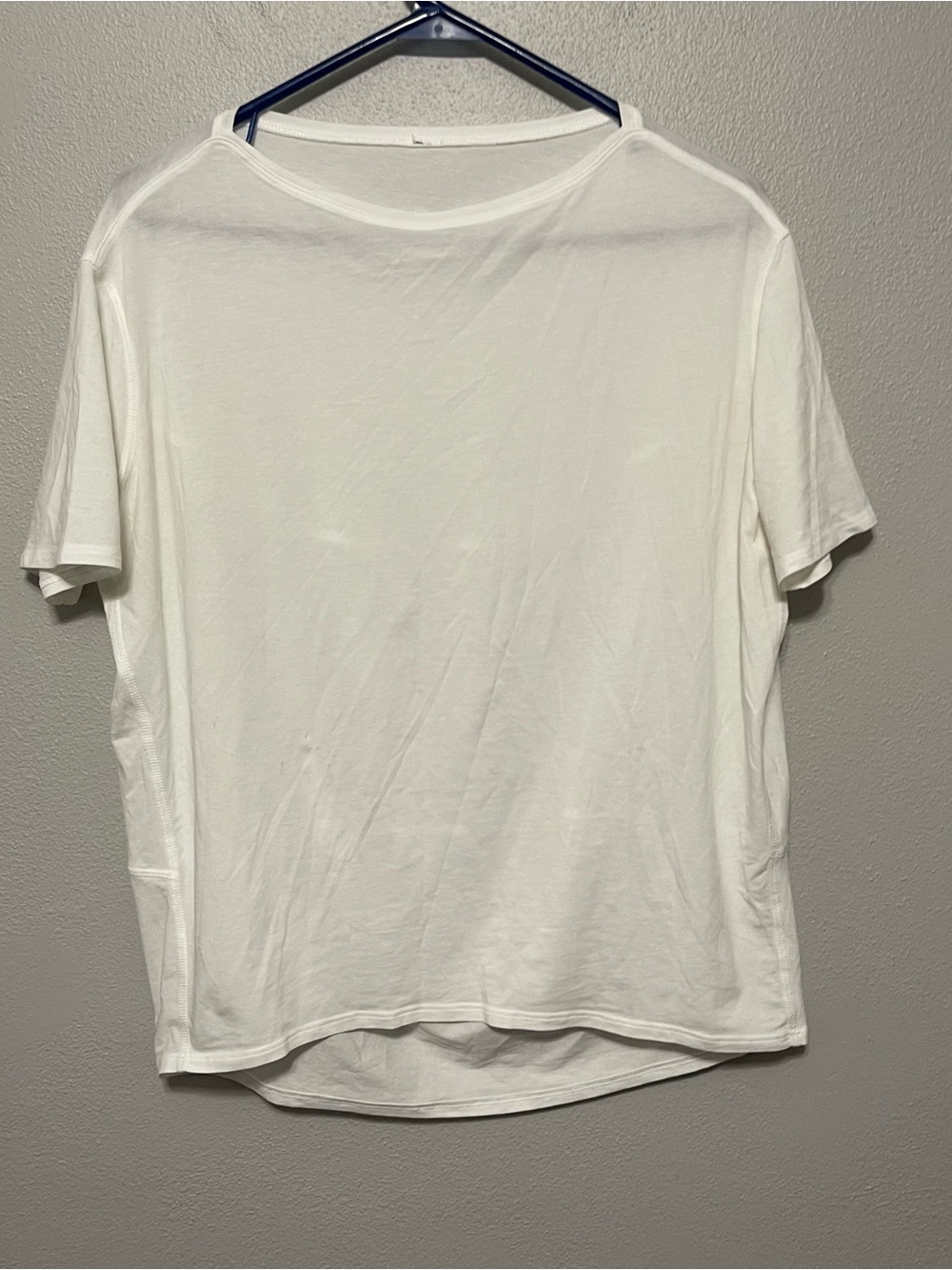 Lululemon Short Sleeve High Low Athletic Casual Shirt White Womens Large